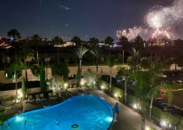 Fireworks View from Pool